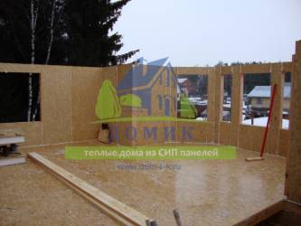 Строительство домов из СИП панелей в Брехово от СК "Домик"
