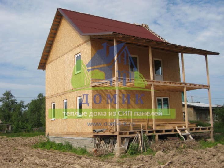 Строительство домов из СИП панелей в Михнево от СК "Домик"
