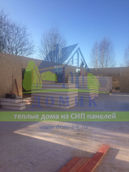 Строительство теплого дома из СИП в Тульской области.