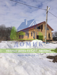 Строительство теплого дома из СИП в Тульской области.