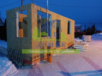 Строительство теплого дома из СИП панелей от компании СК "Домик&q