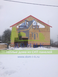 Строительство теплого дома из СИП в Тульской области.