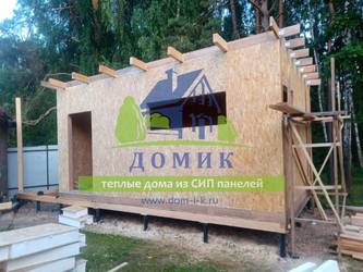 Строительство домов из СИП панелей в Серпухове от СК "Домик"
