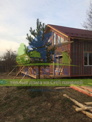 Строительство теплого дома из СИП в Тульской области.