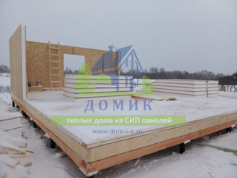 Строительство теплого дома из СИП в Шаховском районе.