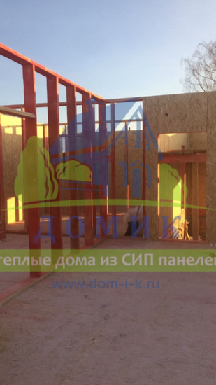 Строительство теплого дома из СИП в Тульской области.