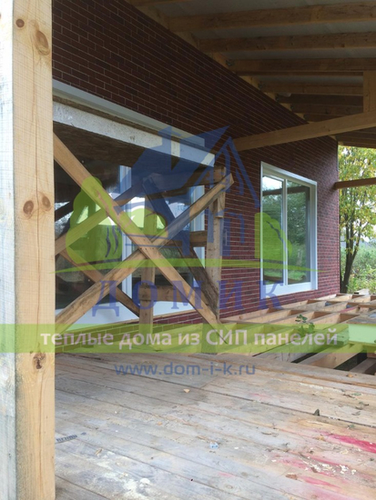 Строительство теплого дома из СИП в Тульской области.