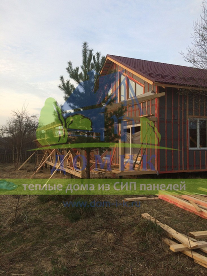 Строительство теплого дома из СИП в Тульской области.